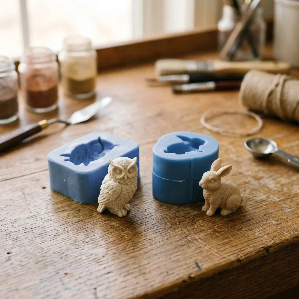 Figurice in miniature, ulite iz silikonskega kalupa
