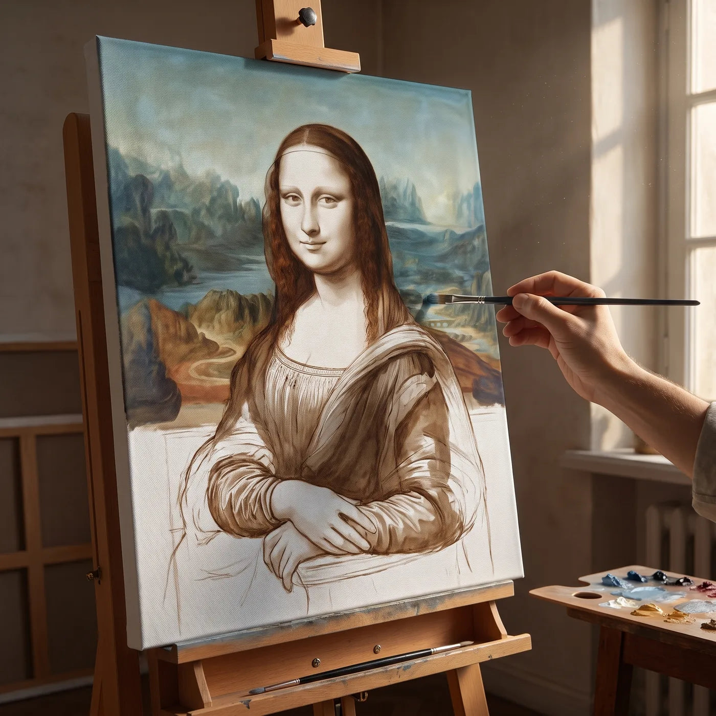 Oljna barva na lanenem slikarskem platnu MUSEAL