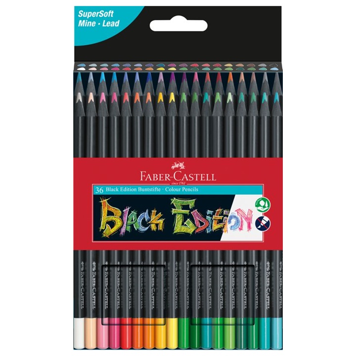 Barvni pasteli Faber-Castell Black Edition / razlicni kompleti