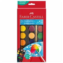 Faber Castell Akvarelne barvice 30 mm 21 kosov