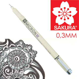 Flomaster za tehnično risanje SAKURA Pigma Micron BLACK | izberite debelino