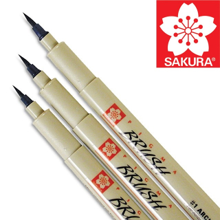 Kreativni flomaster SAKURA Pigma Brush | več odtenkov