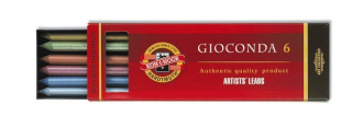 Metalik barvice GIOCONDA - 6 delni